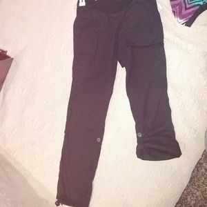 Black Maternity Convertible Cargo Pants