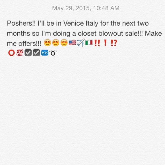 Everything must go❗️❗️➰🇺🇸✈️🇮🇹➿