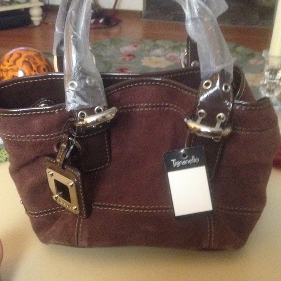 Brand new brown suede purse