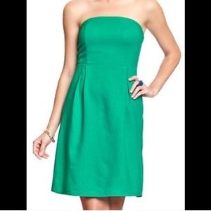 Emerald Green Linen Dress