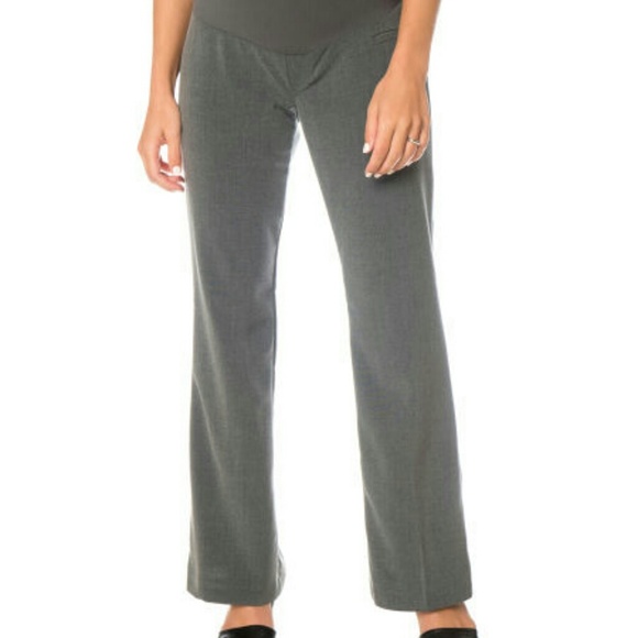 Grey Suiting Maternity Pants
