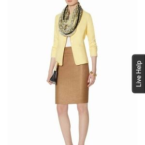 Yellow One Button Blazer from The Limited