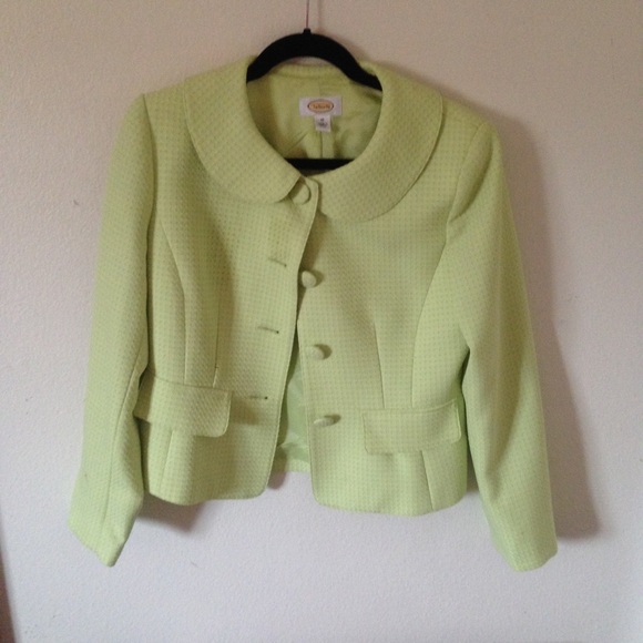 Green blazer/jacket, textured - Picture 1 of 2