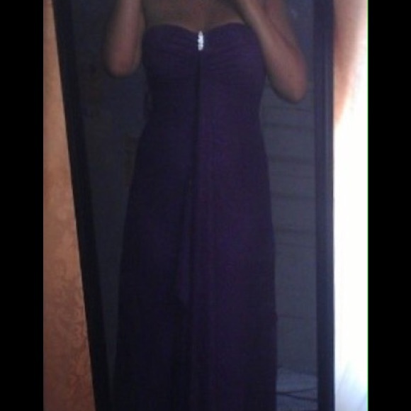 Purple glitter gown