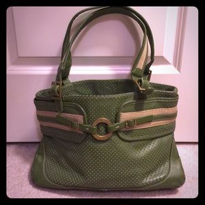 Green Leather Adrienne Vittadini Handbag
