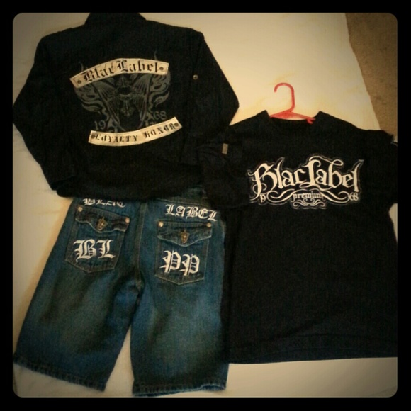 Boys Black Label outfit size 7/7x