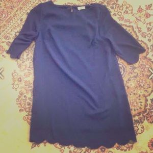 Tobi scalloped shift dress!