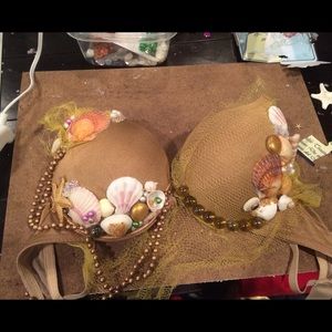 Mermaid rave bra