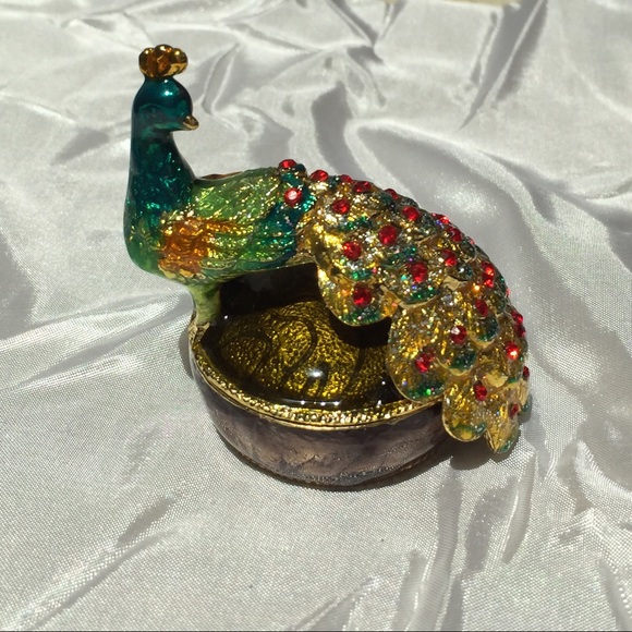 ❗️PRICE DROP❗️Peacock Trinket Box (Pier One) - Picture 2 of 4
