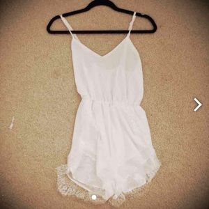 White lace playsuit!