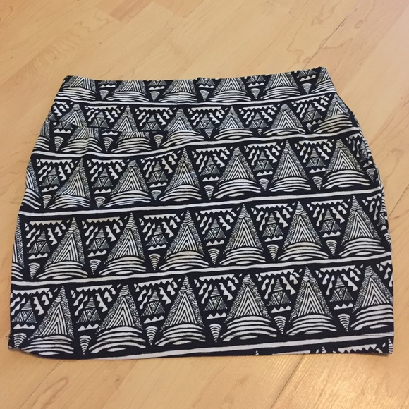 Tribal spandex skirt