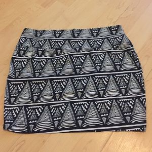 Tribal spandex skirt