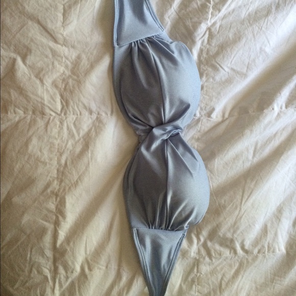 Light Blue Shiny 36C Bandeau