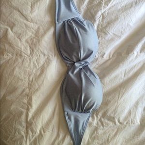 Light Blue Shiny 36C Bandeau