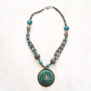 Turquoise/ Coral Necklace
