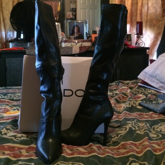 Never Worn Sexy Black Knee High Boots