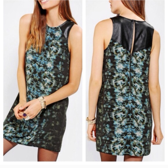 On hold! vegan leather shift dress