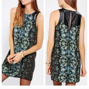 On hold! vegan leather shift dress