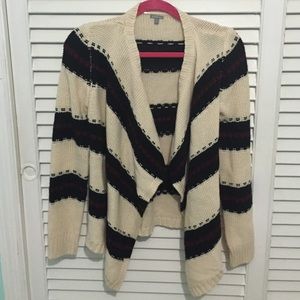 Black/beige cardigan
