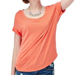 SCOOP NECK DROP SHOULDER TOP