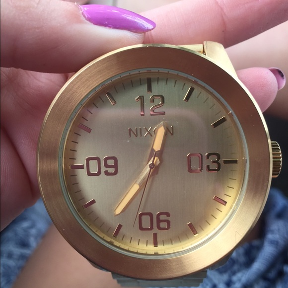 Gold Nixon Watch
