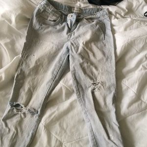 Madewell light distressed denim