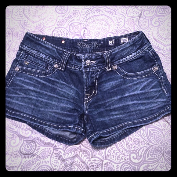 Miss me shorts with cross and bling! CUTE