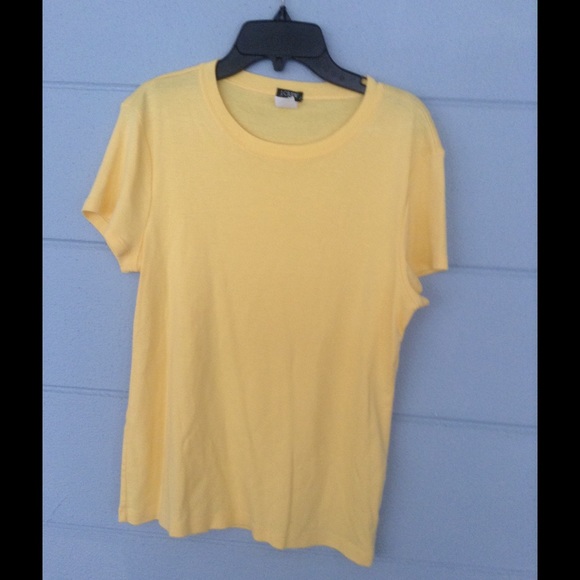 Yellow J Crew tee size Large - Picture 2 of 4