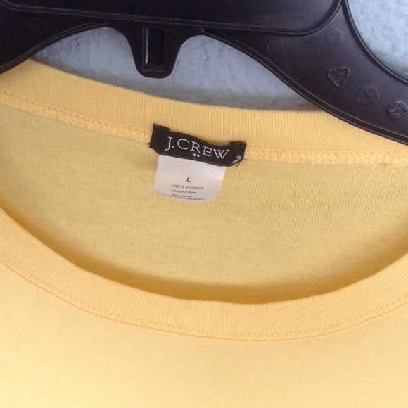 Yellow J Crew tee size Large - Picture 3 of 4
