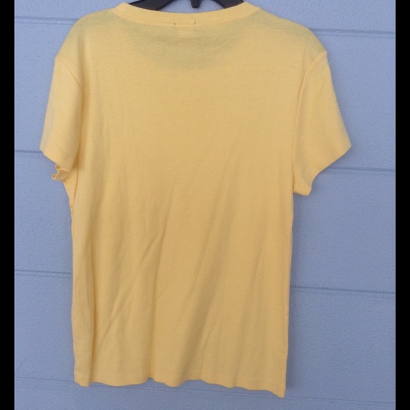 Yellow J Crew tee size Large - Picture 4 of 4