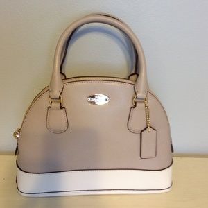 Leather Mini Cora Domed Satchel