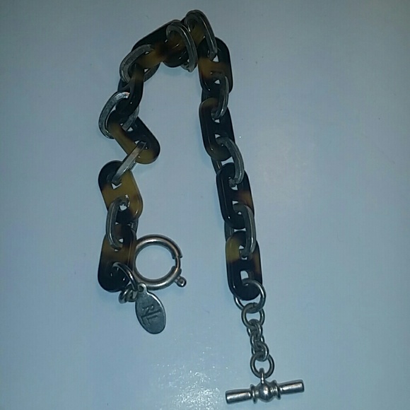Silver Ralph Lauren tortoise bracelet