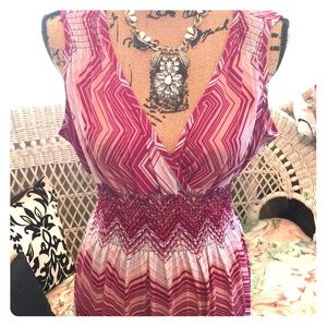 💝pink chevon maxi