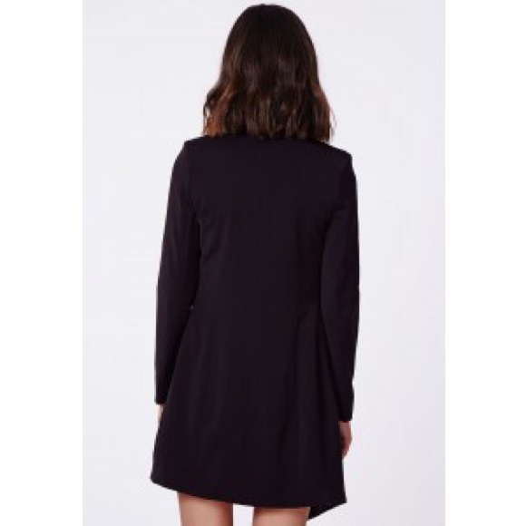 Black blazer dress relaxed fit size 6 - Picture 2 of 4