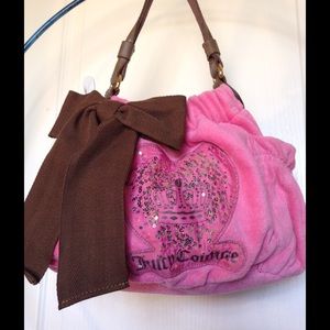 Juicy couture pink terry handbag