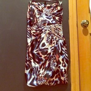 Animal print dress, Size: 6