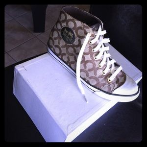 Coach logo converse Sz 8 1/2