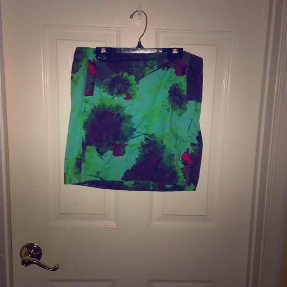 Floral J.Crew mini skirt