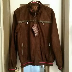 EGA Emporio Men's Chocolate Brown Jacket NWT