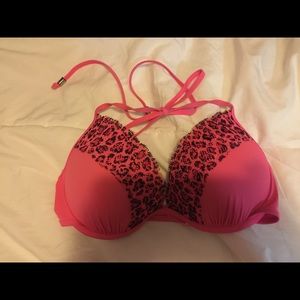 Cute PINK vs Cheetah swim push up top and bottoms