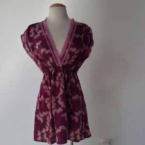 Embroidered silk blouse