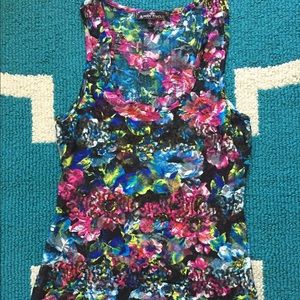 Sequin and lace tank