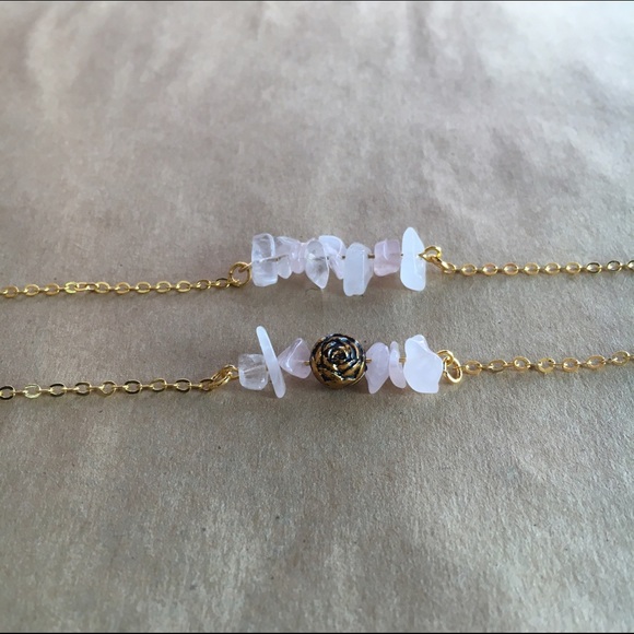 Rose Quartz Bracelet Set - Picture 3 of 4