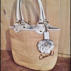 Summer Straw Coach Purse!!
