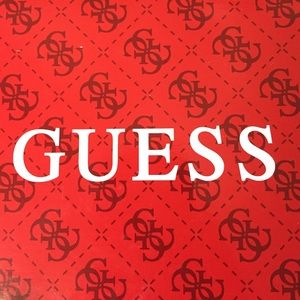 Guess Silver and White Sandals