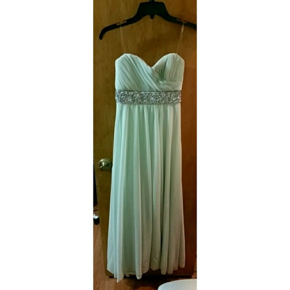 Light Mint Green Evening Gown