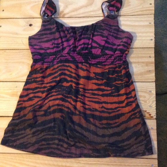 Self Esteem Tops - Self Esteem size XL Zebra Print Tank Top
