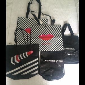 Sephora reusable shopping totes bundle