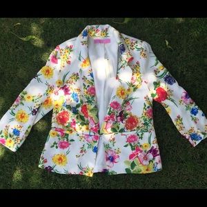 Boutique flower blazer