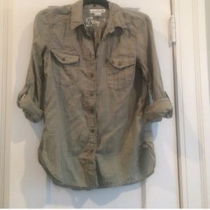 Army green shirt for Mel